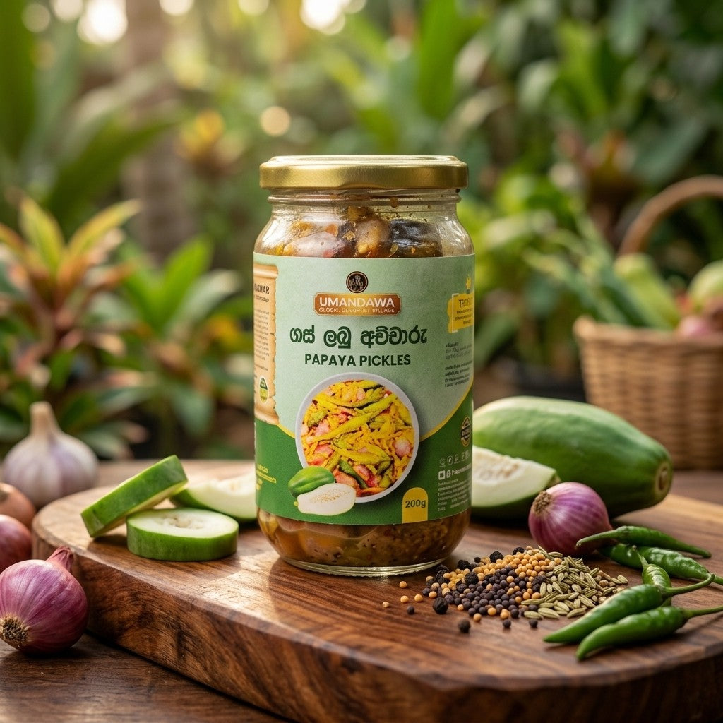 Raw Papaya Achcharu Bottle - ගස්ලබු අච්චාරු