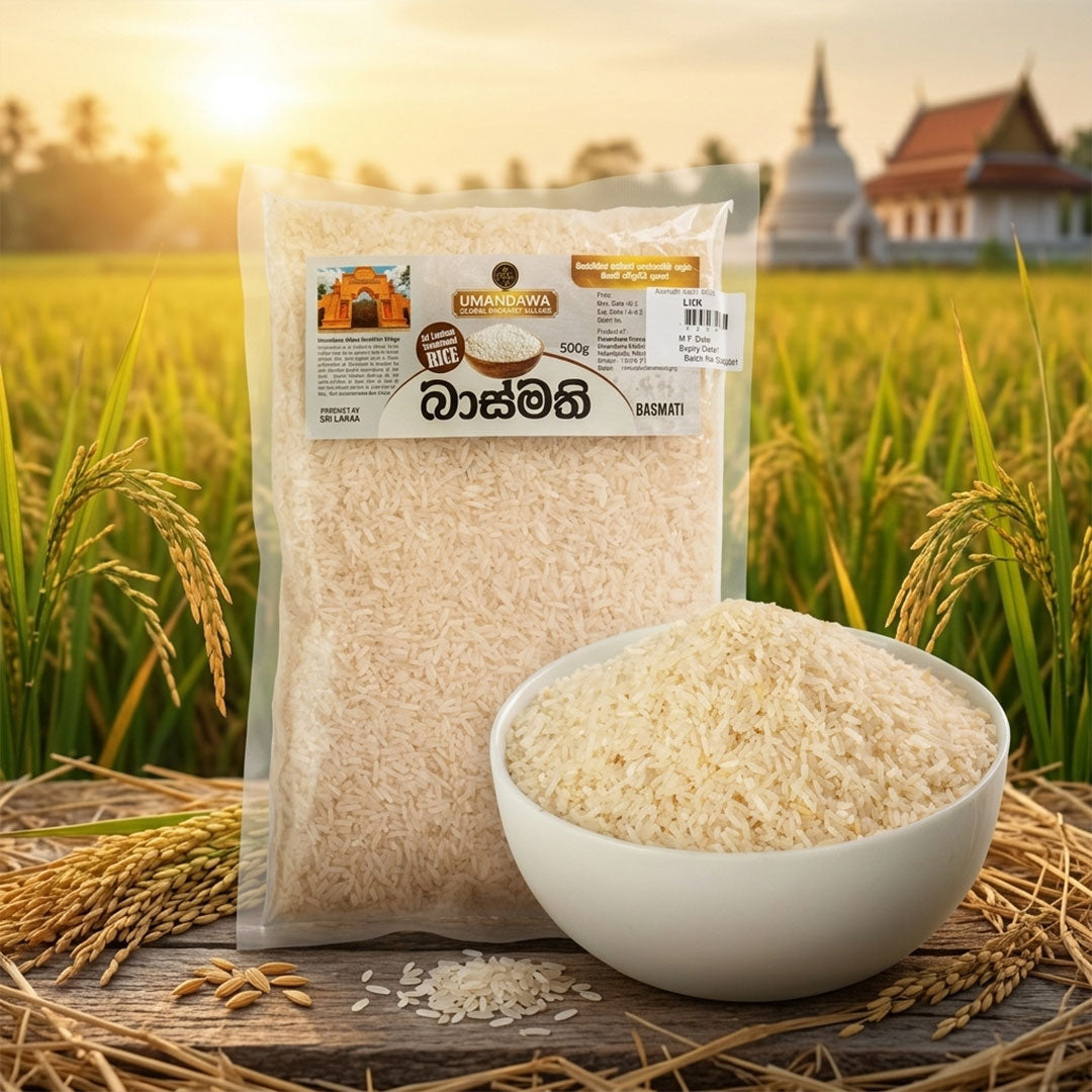 White Basmathi Rice - සුදු බාස්මති