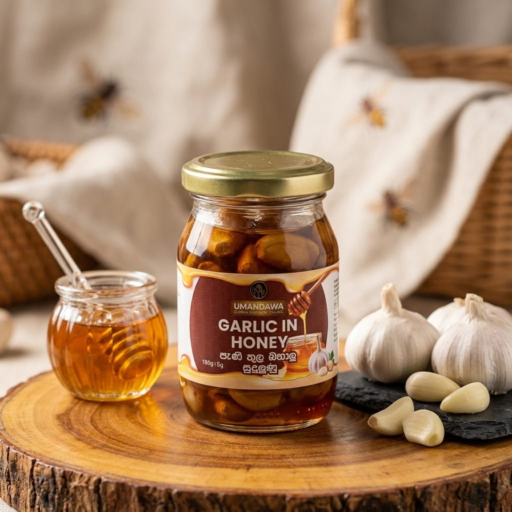 Garlic With Honey (Ukpani) - සුදුළූණු සහ උක්පැණි