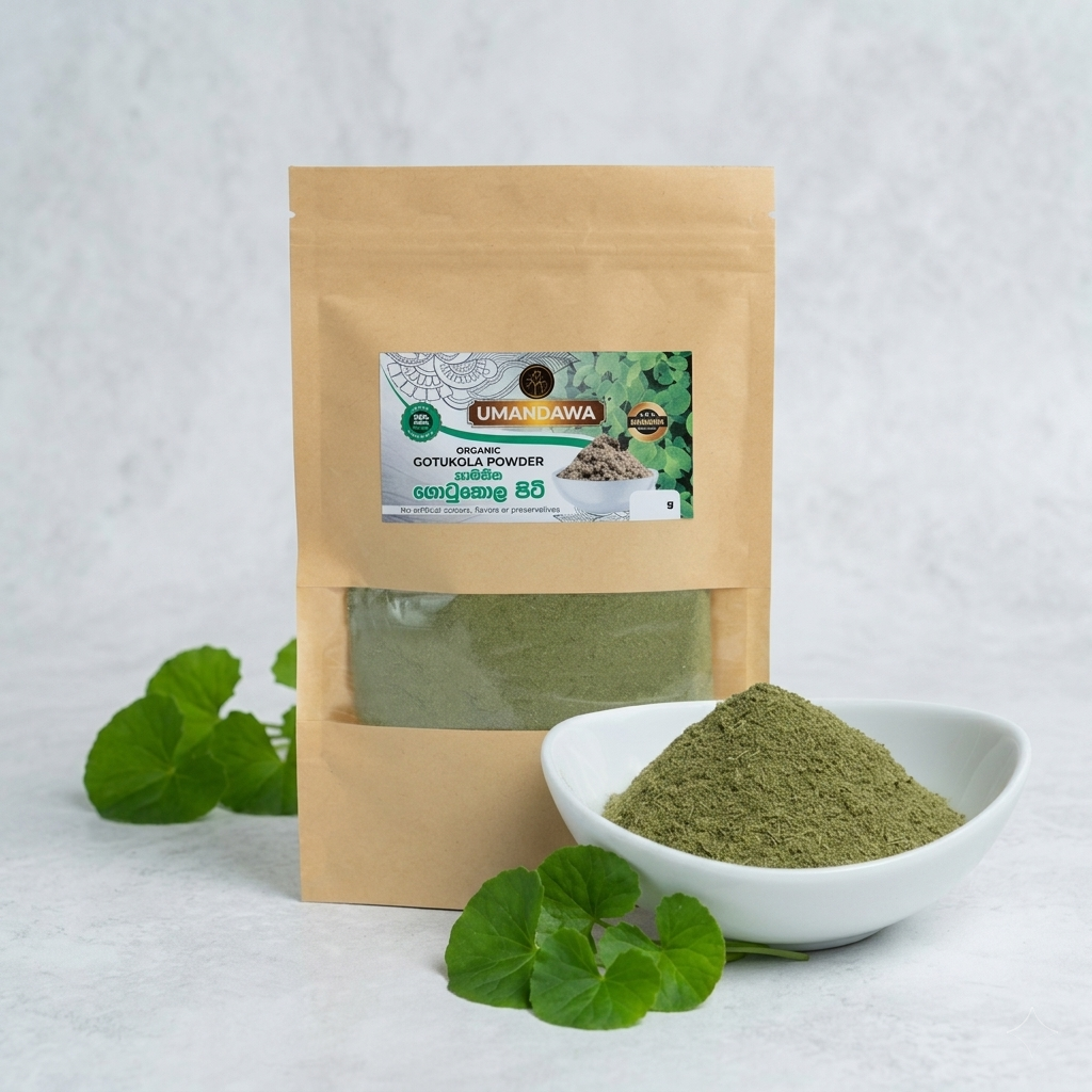 Pure Gotukola Powder - ගොටුකොළ කුඩු
