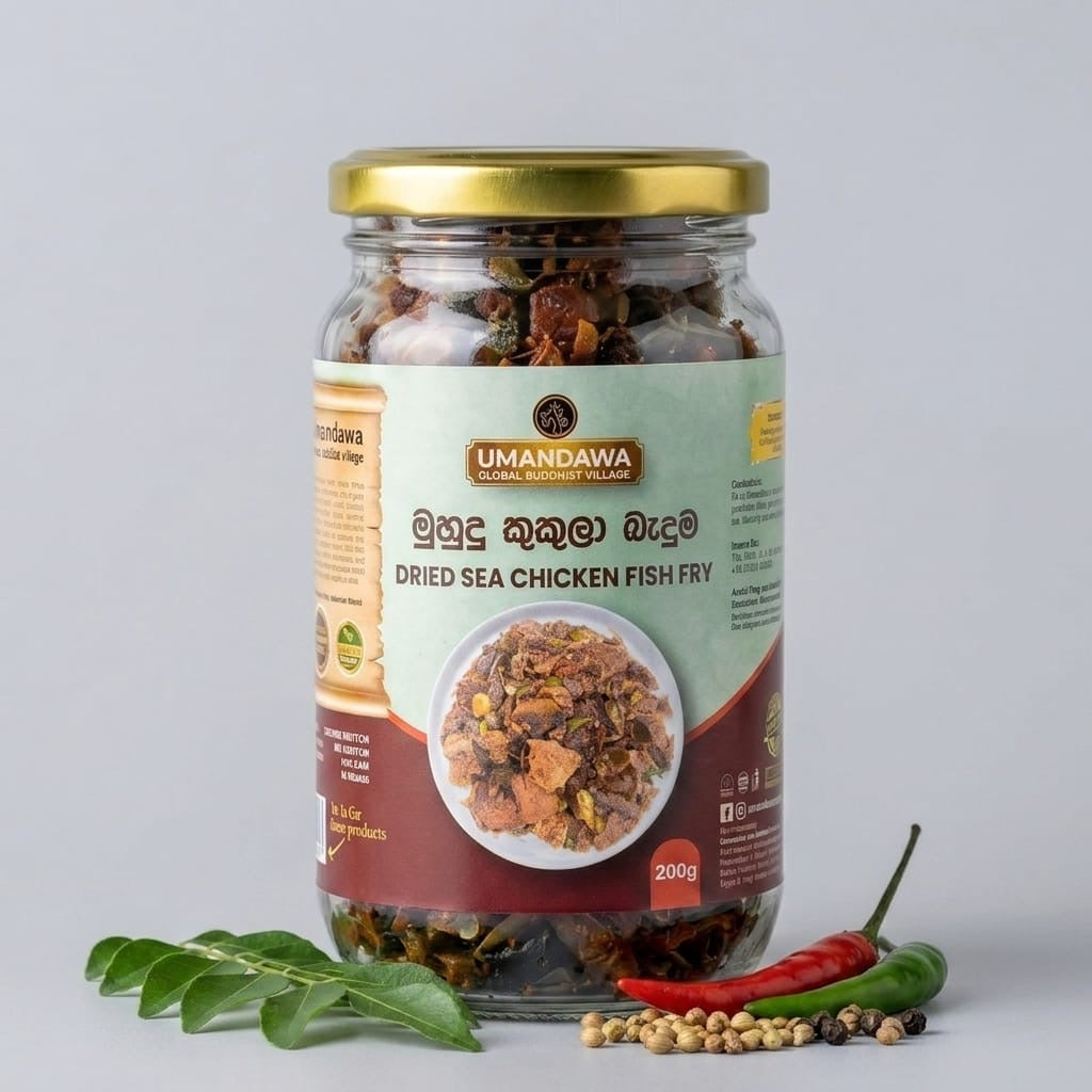 Fried Muhudu Kukula Dry Fish - මුහුදු කුකුලා කරවල බැදුම