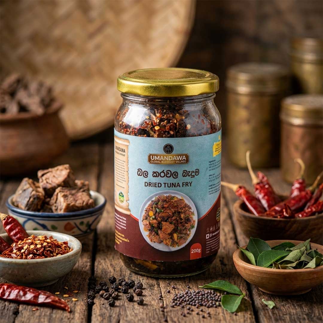 Dried tuna fry - බල කරවල බැදුම