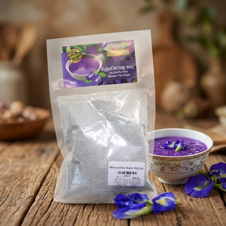 Blue Pea Herbal Porridge Mix - නිල් කටරොළු කැඳ